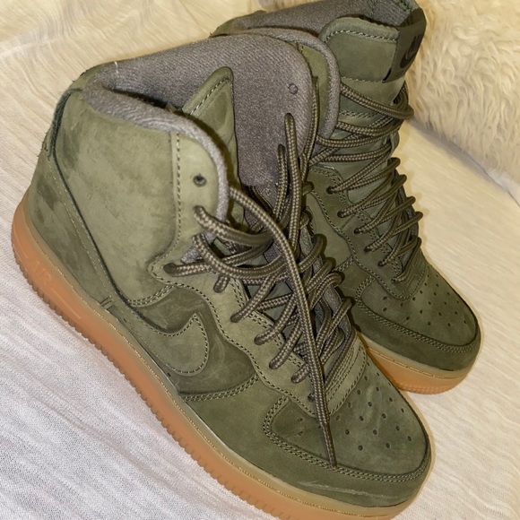 nike air force 1 high military green
